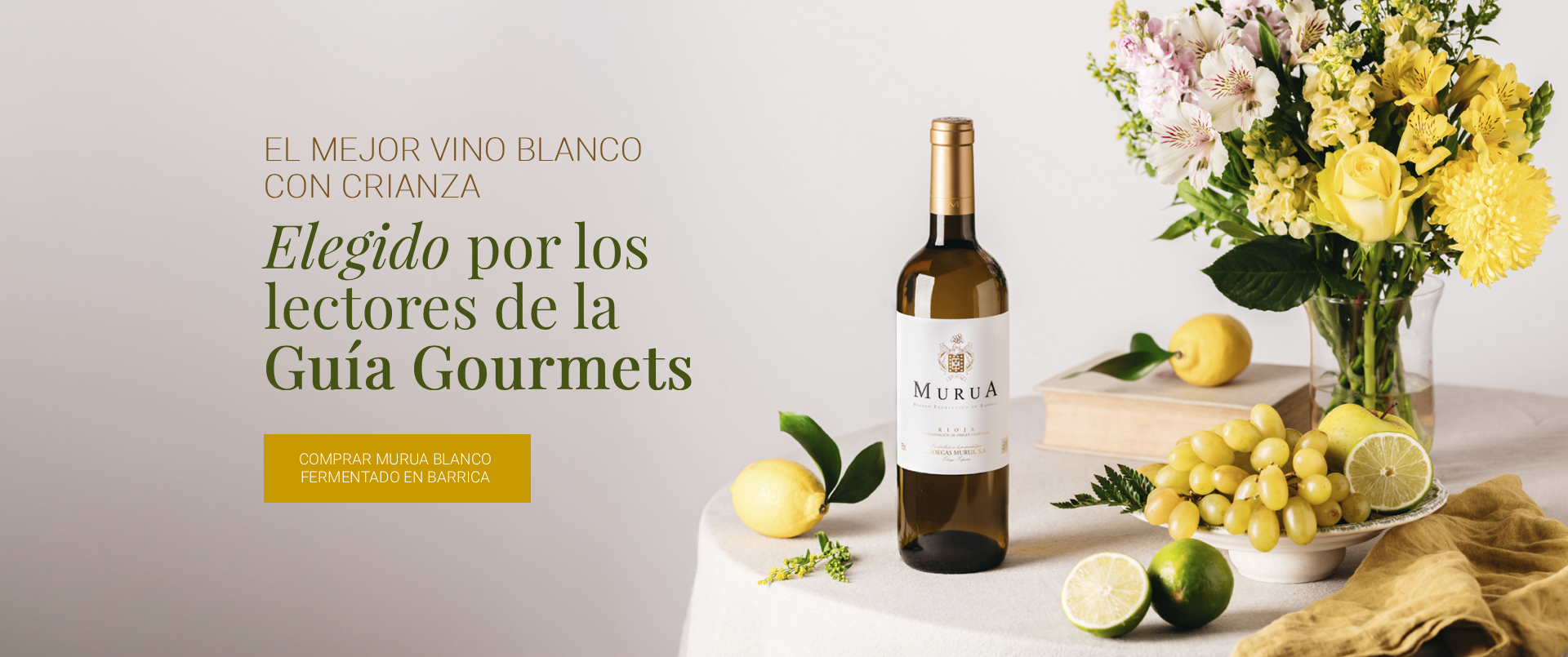 El Mejor Vino Blanco con Crianza, vino elegido por los lectores de la Guía Gourmets